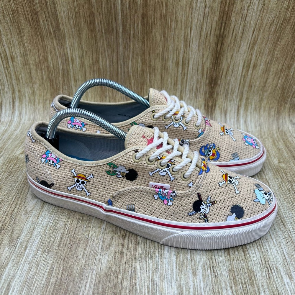 One Piece x Vans Authentic 'Straw Hat' Mens Size 10 Jolly Roger VN0A2Z5IB1A